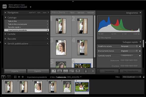 Lezione online ul workflow da adottare con lightroom