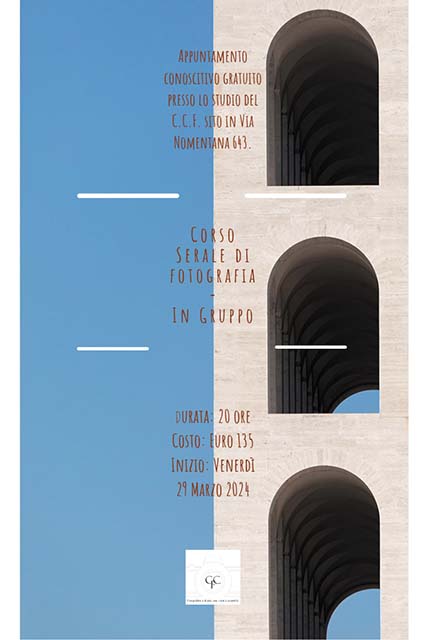 corso serale di fotografia a Roma